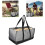 Sac à bûches en toile imperméable, beige 4