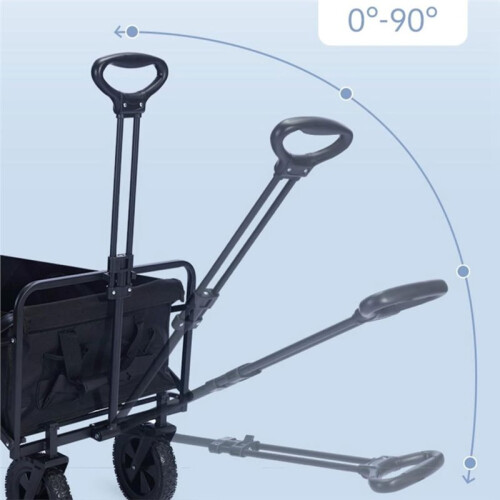 Camping Wagon Cart Telescoping Pull Handle Replacement , Extendable Rod with Handle