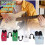 12 Inch Guitar Patch Cables 6 Pack, 1/4" Right Angle Effect Pedal Flat Cables, Pedal Board Patch Cables 6