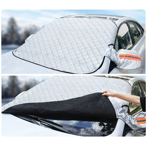 Capa protetora para para-brisa de carro com proteção para espelhos StoreGD
