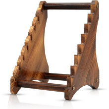 Bloc à Couteaux, Présentoir en Bois pour Collection de Couteaux à Lame Fixe, Porte-Couteaux, Maximum 8 Couteaux