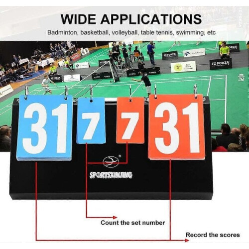 Foldable Double-sided Scoreboard Portable Four-digit Competition 1