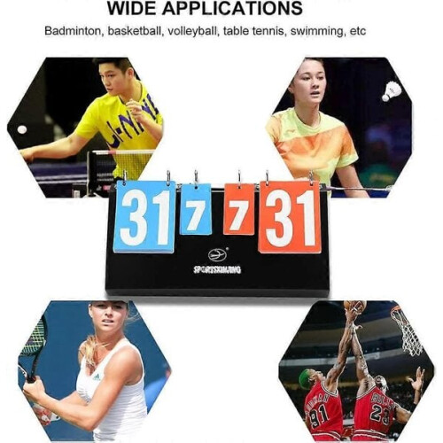 Foldable Double-sided Scoreboard Portable Four-digit Competition 2