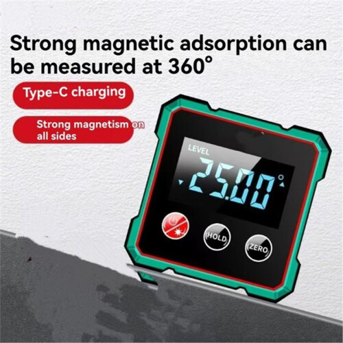 Digital Inclinometer Box with Backlight for Angle and Slope Measurement Tool 1