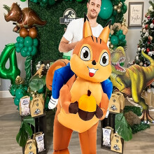 Men's Squirrel Inflatable Costume Party Dress Up Costume