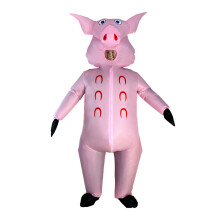 Adult Pink Pig Inflatable Costume Set