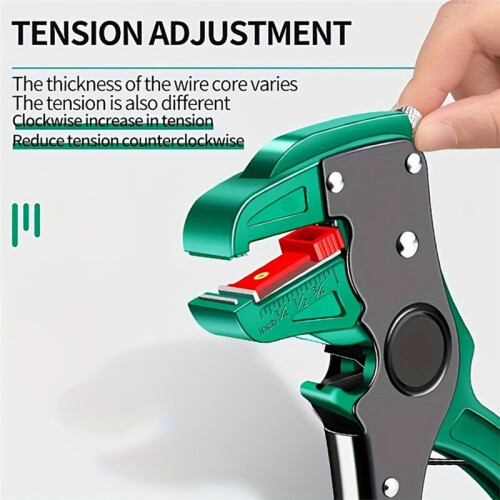 Automatic Wire Stripper with Flatwire Cutter,Automatic Wire Stripper Adjustable Length for Electricians 2