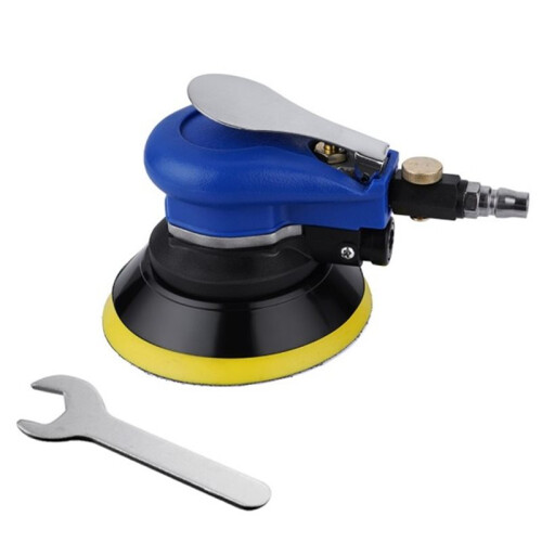 Lixadeira Orbital Aleatória Pneumática de 5 Polegadas, com Kit de Lixamento e Enceramento, para Remoção de Ferrugem e Polimento de Carros 2