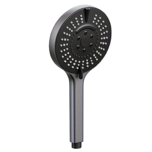 Pommeau de douche noir réglable à main