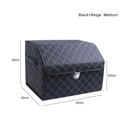 PU Leather Car Trunk Storage Box High-end Car Storage Box
