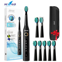 Escova de dentes elétrica sônica Seago SG-507 para adultos