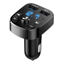 Adaptateur allume-cigare Bluetooth 12 V avec transmetteur FM et charge rapide