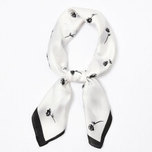 (C30)Design Print Damen Seidenschal Quadratisches Haarband Lit