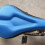 Housse de selle de vélo souple bleue 4