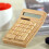 Bamboo Solar Electronic Calculator 12-Digit Large Display, Solar & Battery Dual Power Desktop Counter Standard Function 6