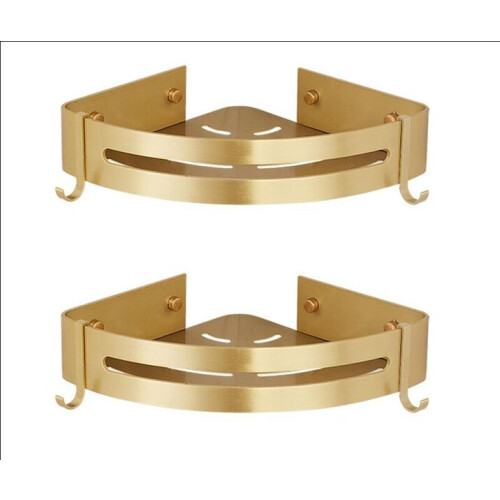 Goldenes Badezimmerregal