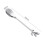 (silver leaf spoon 1 pc) daily decorations for home utensils do not rust 1