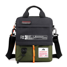 Armeegrüne, neue Herren-Schultertasche für Jungen, leichte Herrentasche