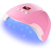 Lámpara de uñas UV para gel, secador de uñas automático profesional LED UV de 54 W