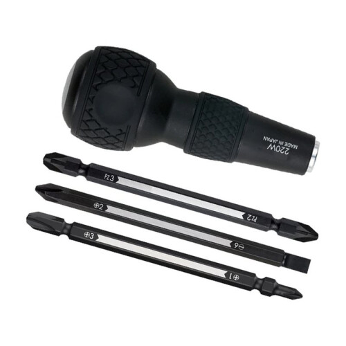 Gourd Shank Set, for  GRIP 0.64 cm Hexagon Bit Interchangeable Screwdriver, Bit 3 Piece Tool Set 1