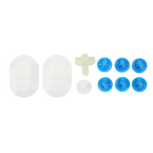 10 Piece ABS Side Skirt Fastener Kit for Citroen