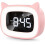 Despertador infantil com visor digital LED e função soneca, recarregável. 1