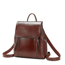 Rucksack aus echtem Leder, braun