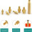 Heat-Set Insert Tip Set,Soldering Iron with 350Pcs Thread Inserts,6Pcs Heat-Set Insert Tips (M2-M8) EU Plug 8
