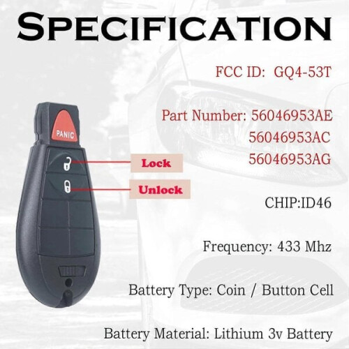 Keyless Entry Remote Start Car Key Fob 1