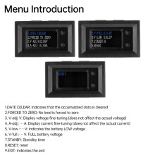 4-30V 10A 0,96 Inch Kleurenscherm Laagspanningsvoeding 9-in-1 Spannings-, Stroom- en Vermogensmeter Multifunctionele Meter A