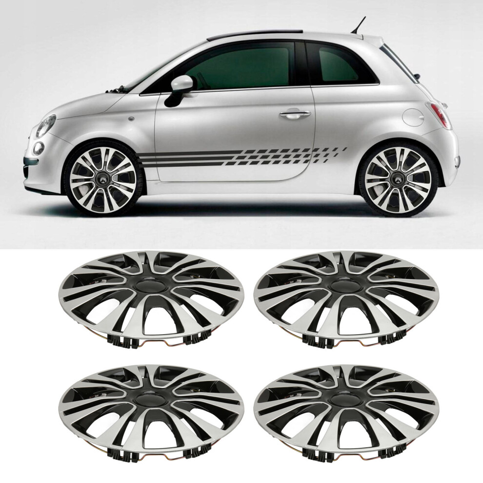 4 Pack 15In Wheel Hub Covers Sporty Dustproof Abs 7293282912823
