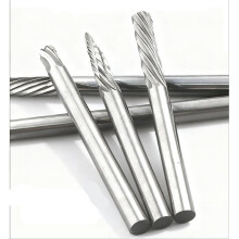 20pcs 3x3mm Carbide Alloy Burr Set Rotary File Die Grinder Bit 3mm Shank Milling Cutter for Metal Grinding Rotary Tool