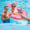 Inflatable mermaid float pink 110cm 5