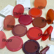 (7) Cream-to-Powder Mousse Blush Happy/Hope/Worth Natural Cheek Color Creamy Texture Long-Lasting Pigment
