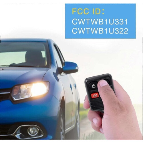 Keychain With 4 Buttons Keyless Entry Remote Control 2