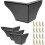 4 gambe per divano in metallo da 7,5 cm, gambe per armadio, gambe per mobili, mod. 4