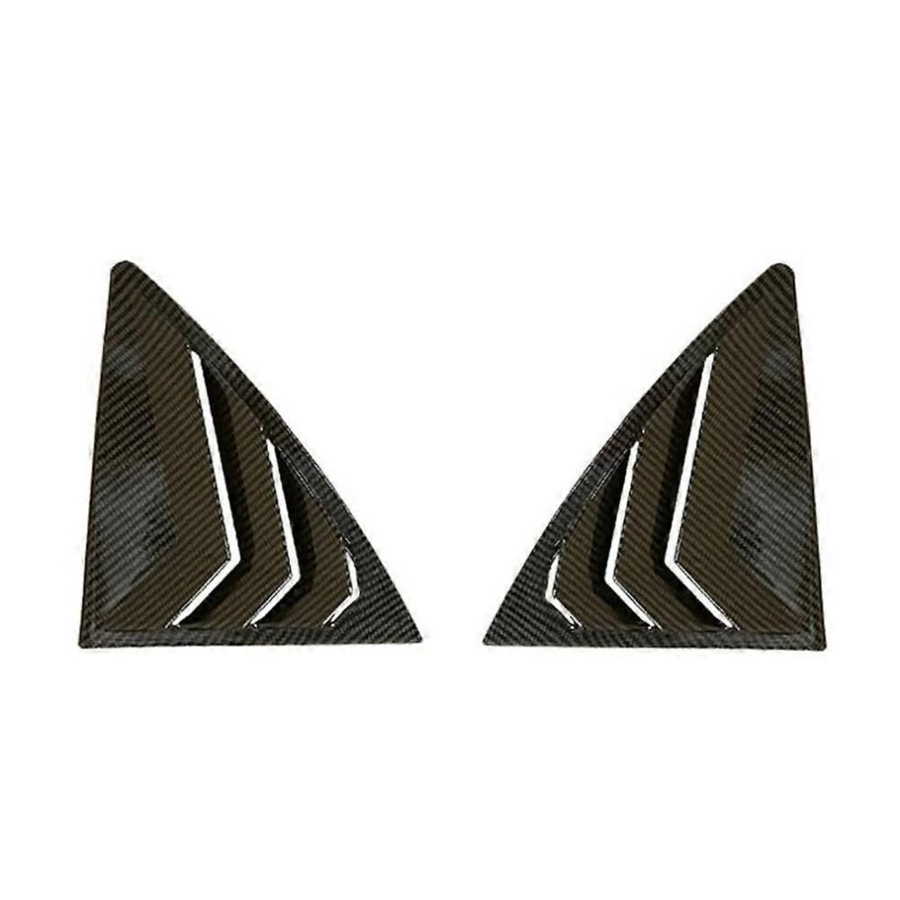 For 2009-2013 Car Rear Louver Window Side Shutter Cover Trim Sticker Vent Scoop Accessories Carbon Fiber 5490237139157