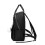 Schwarzer Damenrucksack, Polyurethan, Polyester, Nylon - ergonomisch 2