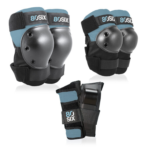 80Six Kids Multi Sport Pad Set Stone Blue 14+