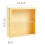 Wall-mounted storage box with sliding doors, cream gel 5