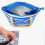 Sac à vin de plage bleu avec compartiment isotherme secret 3
