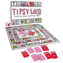 Tipsy Land Board Game,Drinking Party Board Games,Unique Spaces for Calling Out Friends,Interactive Drinking Board Games for Adults