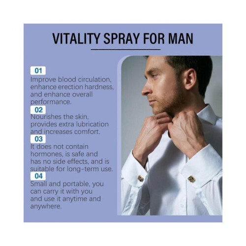 (3pcs)Men's Vitality Spray Gentle & Skin-Friendly for Confidence Boost & Performance 2