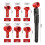 Door Hinge Adjustment Tool Kit Multi-Size Hinge  Adjusting Wrench with Rubber Handle Heavy Duty Painted Steel 8