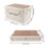 Boîte de rangement pliable, blanche, 5 compartiments, petite 4