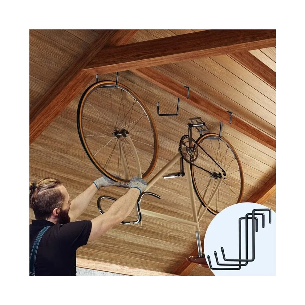 Heavy Duty S-Hooks - No Drilling Required, Large Garage Hooks For Ladder, Bicycle, And Garden Tool Organization 6032000477722