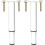 Amxcnoy adjustable bed leg set (18-33 cm), white legs 2