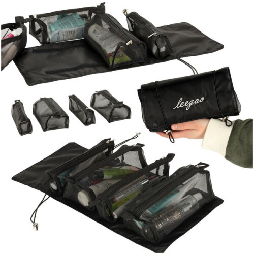 Trousse de toilette pliable K07, noire 1
