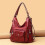 Handtasche der Mutter, einseitiger Rucksack aus weichem Leder, grau, PHRL33201 2
