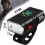 Ensemble d'éclairage de vélo LED rechargeable, noir 3